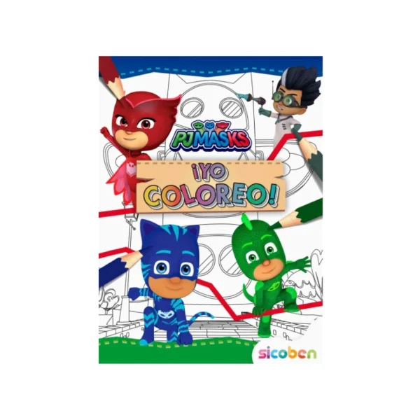 LIBRO DE ACTIVIDADES YO COLOREO PJ MASK 24 PAG