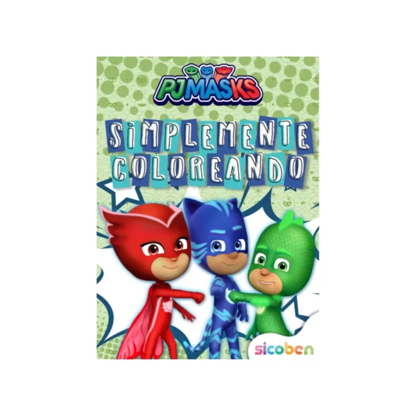 LIBRO DE ACTIVIDADES SIMPLEMENTE COLOREO CON PJ MAKS 24 PAG