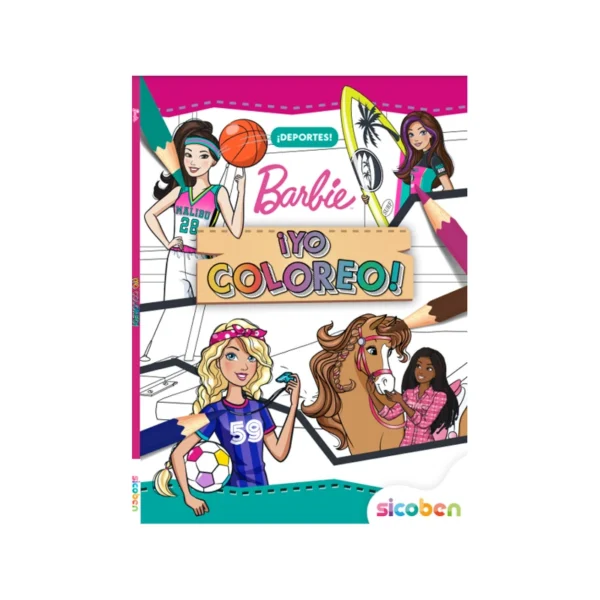 LIBRO DE ACTIVIDADES YO COLOREO CON BARBIE 24 PAG