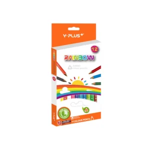 LAPIZ COLOR LARGO PQT12 Y-PLUS JUMBO TRIANG + SACAP
