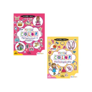 LIBRO DE ACTIVIDADES COLOREA Y PEGA GIRLY 24 PAG