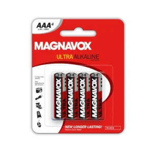 BATERIA ALCALINA MAGNAVOX AAA PAQ-4