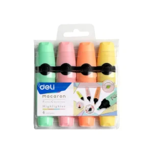 RESALTADOR DELI PQT4 SURT PASTEL